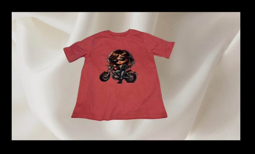 Biker Girl Graphic Tee