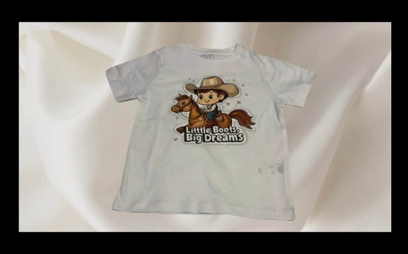 “Little Boots Big Dreams” Cowboy Tee