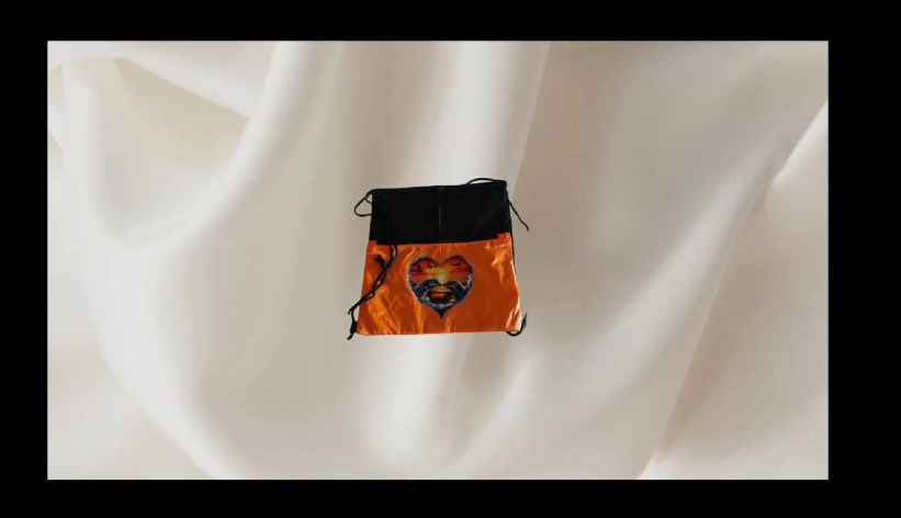 Lion Head Design Drawstring Bag