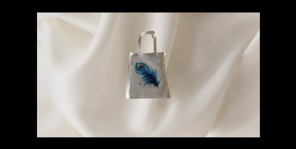 Peacock Feather Tote Bag