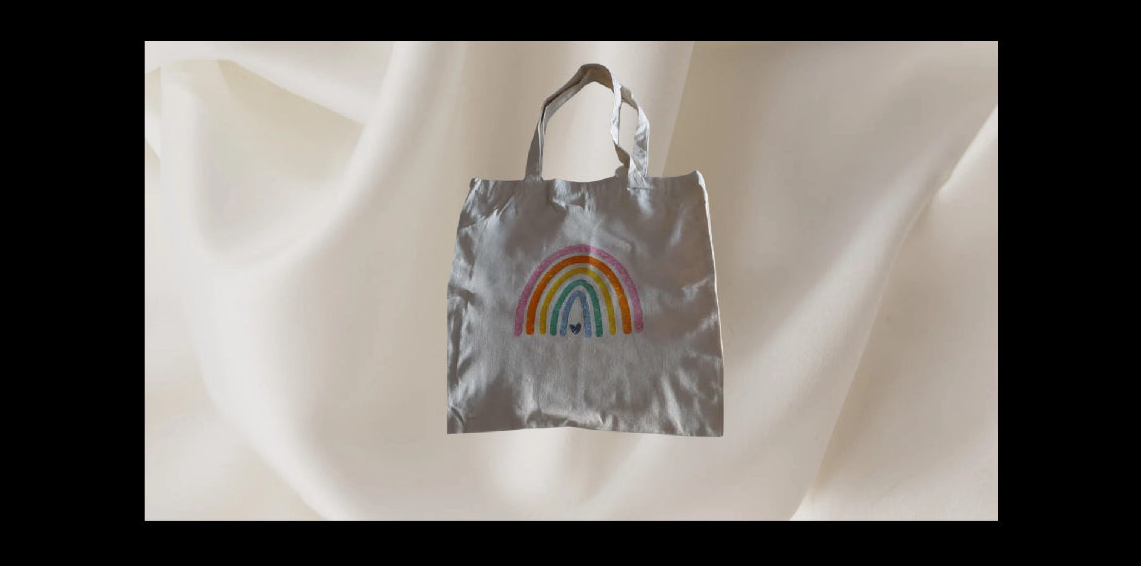 Pastel Rainbow Tote Bag