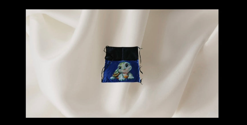 Cute Baby Sea Turtle Design Drawstring Bag