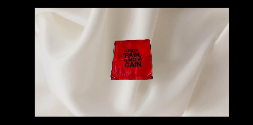 No Pain No Gain Drawstring Gym Bag