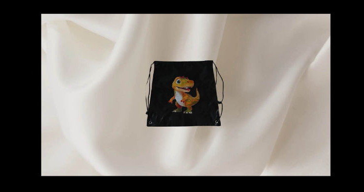 Dinosaur Drawstring Bag